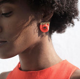 Hermes Earrings - Teal